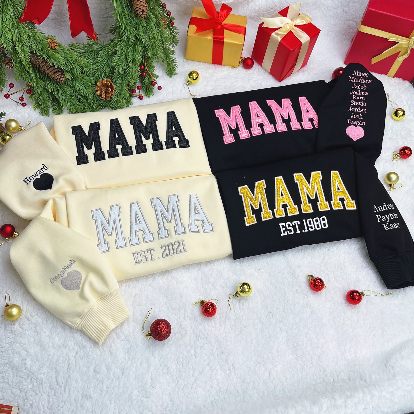 🔥 Sparkling Love - Custom MAMA Sweatshirts