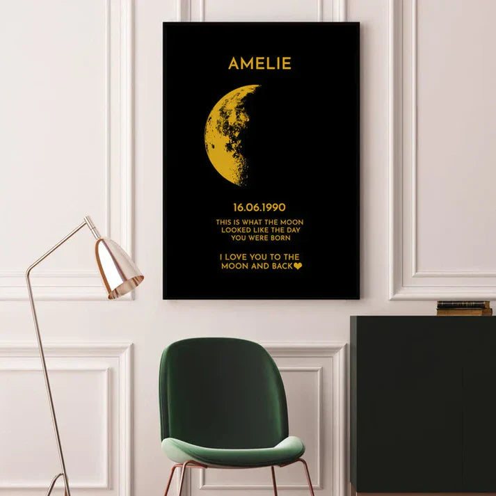 Custom REAL MOON PHASE - For Memory Gift