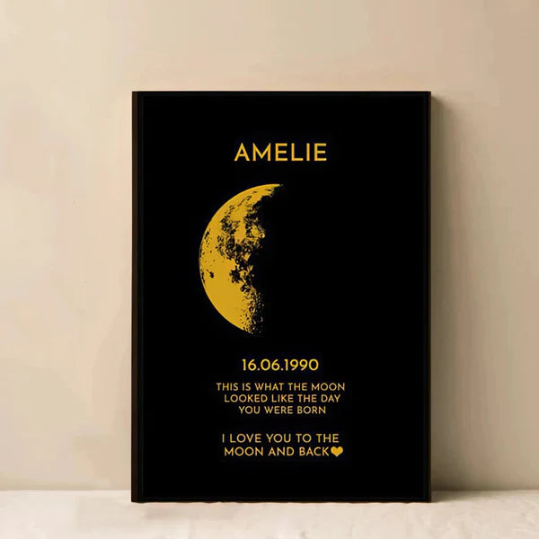 Custom REAL MOON PHASE - For Memory Gift