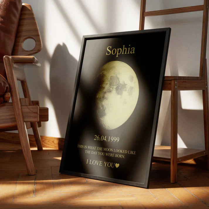 Custom REAL MOON PHASE - For Memory Gift